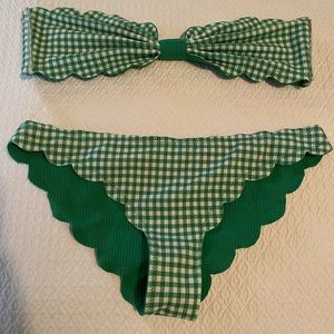 Marysia Antibes Top & Bottom Reversible Kelly Green Bikini